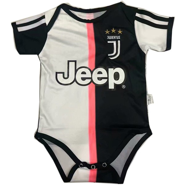 Camiseta Juventus 1ª Onesies Niño 2019-2020 Blanco Negro